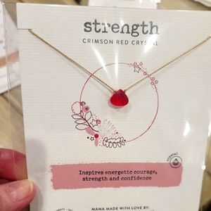 Soulku Soulshine crimson red crystal necklace